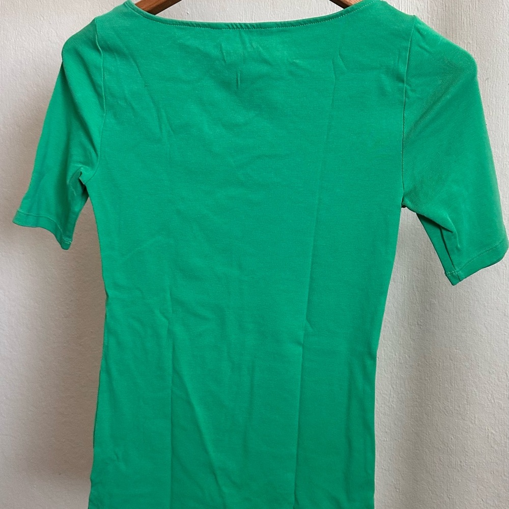 Ralph Lauren Vibrant Green Short Sleeve Top - Picture 2 of 6